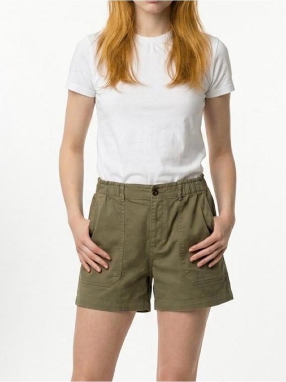 NWT Eddie Bauer Everyday Shorts Women’s XS Olive Green